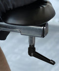 Zero Hassle Adjustable Clamping Lever Handles Built Tough With Durable Aluminum Alloy Threaded Hand Grip For Industrial Machinery Tooling Maintenance Quick Turn Ratchet Crank shown in use on a machine.