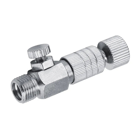 Durable 4 Pack 1/8 Inch Quick Connectors For Airbrush And Air Compressor With Swivel Coupler, metal fitting close-up