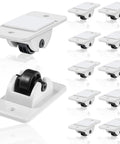 24 Pcs Self Adhesive Caster Wheels Set For Boxes And Storage Racks Ideal For DIY Projects And Heavy Load Bins shown in detail