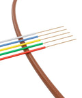 18 Gauge 5 Conductor Thermostat Wire 150 Feet Brown Solid Copper Low Voltage Cable For HVAC Furnaces Security Systems