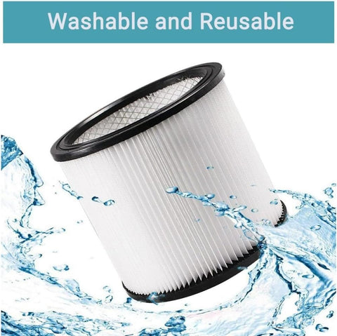 2 Pack Replacement Filters For Wet Dry Vacuums 5 Gallon To 12 Gallon And Up Reusable Washable Cartridge Filters Durable Compatible