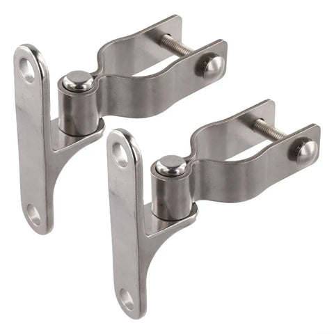 Tough As Nails 304 Stainless Steel Gate Hinges 345 Cm Heavy Duty Wall Mount Set for chain link fences and barn doors.