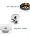 Frog Mouth Open Cabinet Knobs 2 Pack Stainless Steel Drawer Pulls For Kitchen Cabinets, Bathrooms, Wardrobes, Vintage Style, No Sweat Install, Durable Hardware With Anti Loosen Screws, Stainless Steel with Frog Design, Close-up View.