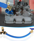 6.0L Oil Cooler Flush Kit With T Port And Aluminum Anodized Adapter VT365 VT275 Replacement For 2003 To 2010 Diesel Engines