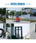 MBD15-30 Electric Counterbalance Stacker Loads 3300 Lbs With 98 Inch Lift Height showing various angles and detailed features.