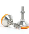 Adjustable Feet M20x85mm For Furniture And Machinery Workhorse Leveling Legs Set For Tables Cabinets Desks Workbenches And Industrial Equipment 115mm Total Height 80mm Base Swivel Levelers Easy Install, metal leveling foot with lock nuts