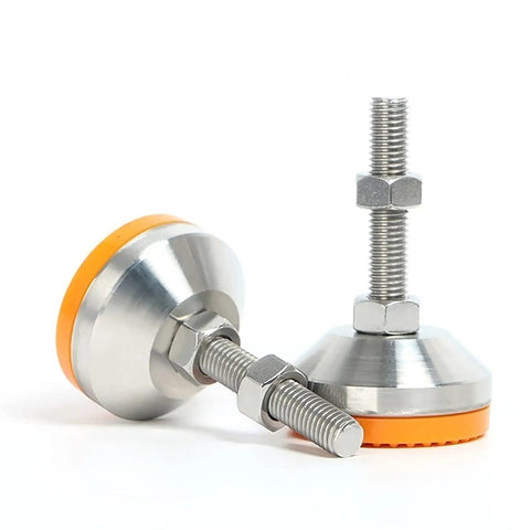 Adjustable Feet M20x85mm For Furniture And Machinery Workhorse Leveling Legs Set For Tables Cabinets Desks Workbenches And Industrial Equipment 115mm Total Height 80mm Base Swivel Levelers Easy Install, metal leveling foot with lock nuts