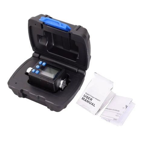 High Precision Digital Torque Meter With Large Screen Display Multifunctional Mechanical Hand Tool And Electronic Wrench Adapter Featuring Adjustable Torque Preset Values Peak Tracking Mode And Five Torsion Units For Accurate Testing