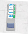 Heavy Duty Multi Grid Material Card Rack For Warehouse Sorting And Employee Attendance Trackers with ten compartments for easy access.