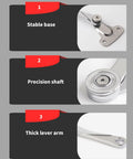 Close-up of zinc alloy construction on Two Pack Heavy Duty Lid Hinges Soft Close Replacement For Kitchen Cabinets And Chests