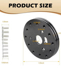 Badass 6 To 3 Hole Steering Wheel Hub Adapter with hex bolts, size 3.5 inches, alloy material, ready for quick installation.