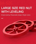 Upgraded Ender 3 Springs Kit with hand twist leveling nuts, large red aluminum nuts, close-up view