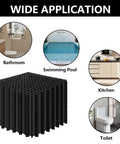Interlocking 12x12 Inch Floor Tiles 12 Pack Soft PVC Non Slip Drainage Tiles With Holes for bathroom, pool, kitchen use