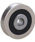 2 Pack Deep V Shaped 6x30x8mm Metal Sealed Bearings For Rail Guides, Pulleys, And Linear Motion Systems, Steel Ball Rolling Wheel Set