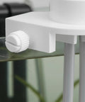 Close-up of Pressure Fed Aquarium Water Refiller Automatic Fish Tank Level Regulator Screw On Mount, adjustable knob visible.