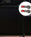 Adjustable Toggle Latch Clamp Beefy Heavy Duty Metal Latch with stainless steel and PVC on black cabinet