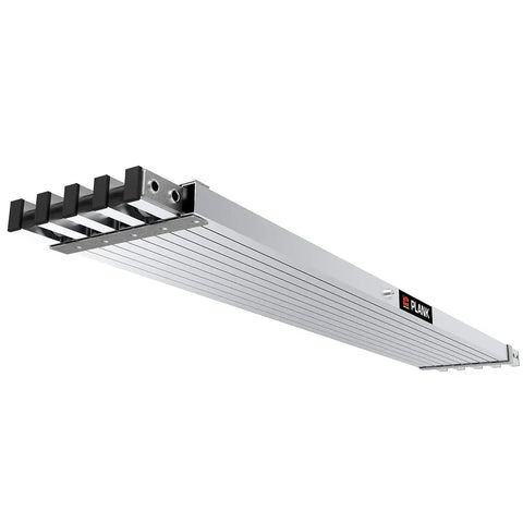 Rock Solid Telescoping Scaffold Plank Transforms Ladder Into Secure Work Platform Slick Six To Nine Foot Telescopic Reach Hella Lightweight Aircraft Aluminum Decking For Easy Storage