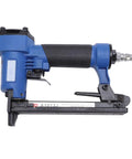 Heavy Duty Pneumatic Brad Nailer With 20 Gauge 1 4 To 1 2 Inch Capacity showing ergonomic handle and air connector.