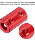 Heavy Duty 6mm To 6mm Shaft Coupler Set For 3D Printers And DIY Encoders Red Aluminum Joint Connector L20mm D12mm With 20 Screws 5 Pack close-up