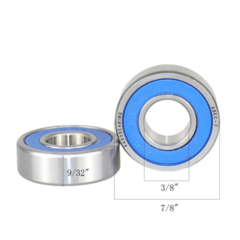 Ten Pack R6 2RS Bearings With Double Sided Rubber Seal ABEC 7 Pre Lubricated For Motors Power Tools Toys And Household Appliances High Speed Low Noise Performance Ideal For RC Cars Drones And DIY Projects, 3/8 x 9/32 in