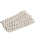 Bulk 100 Pack 6 Inch Conical Pipe Cleaners Made Of Cotton And Steel Wire For Tar Resin And Dust Removal Safe On Plastic Metal And Ceramic Pipes