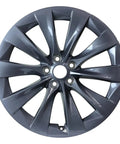 Refurbished 20 By 9 5 Rear Wheel For Tesla Model X Slipstream Design Charcoal Finish genuine OEM casting, detailed view