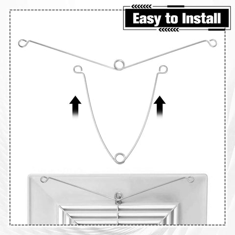 Easy install view of Six Pack Recessed Light Spring Clips Set, Heavy Duty Silver Torsion Clips For Recessed Fixtures, Durable Metal Trim Clips For Bathroom Fans, Ceiling Exhaust, Shower Lighting, Vanity Fixtures, Easy Install, Snug Fit.