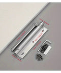 Lightweight Stainless Steel Automatic Door Closer For Residential Interior Doors Whisper Quiet And Smooth Close White Homeowner Friendly Compact