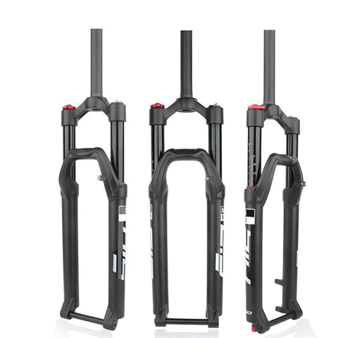 100mm Travel Threadless Front Suspension Fork for 27.5 Inch Mountain Bikes with Disc Brake Compatibility and Mechanical Lockout