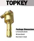 Premium Heavy Duty PTO Shaft Reducer Adapter Converts 1 3/4 Inch Female To 1 3/8 Inch Male Six Spline close-up of gold steel