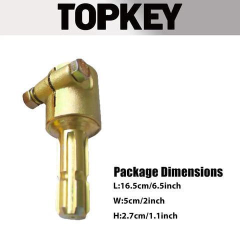 Premium Heavy Duty PTO Shaft Reducer Adapter Converts 1 3/4 Inch Female To 1 3/8 Inch Male Six Spline close-up of gold steel
