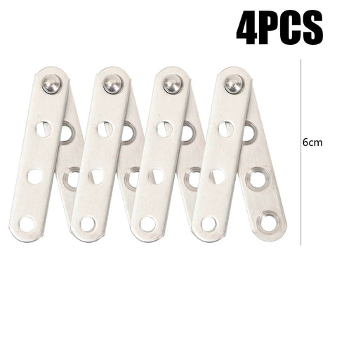 4-piece set of 360 Degree Door Pivot Hinge Set For Furniture Cabinets Premium Stainless Steel Durable Invisible Support Hinge