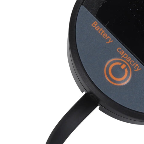 Close-up of battery capacity indicator on Real Time Battery Capacity And Voltage Meter With LCD Color Display For Motorcycles Electric Bikes