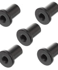 Five Piece Sliding Barn Door Track Spacers Set Heavy Duty Connection Hardware For Smooth Operation Black Flat Track Spacers For Wall Mounting Reliable Support For Barn Doors
