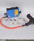 Flameless Induction Heater Portable Mini Bearing Warmer For Rusty Nuts And Small Parts Quick Heat Tool displayed with accessories