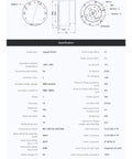 Technical drawing and specifications of Beefy Torque Packed Compact Robot Joint Motor With 6Nm Peak Torque Brushless For Humanoid Robots Permanent Magnet And High Torque Density For Industrial Automation And Smooth Multi Axis Motion.