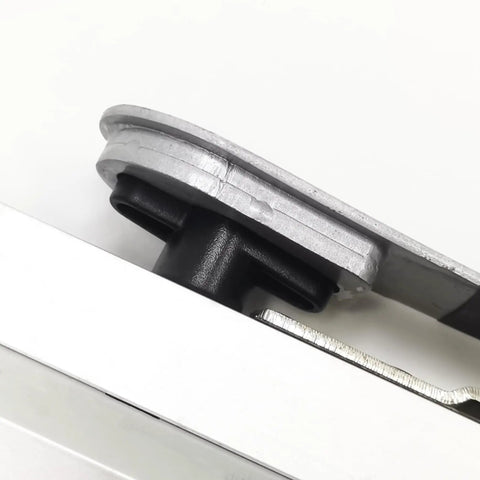 Heavy Duty Steel Wrench To Knock Loose Stubborn Wing Nuts Without A Sweat Fits Sku 16741 close-up view of compact silver powder coated design