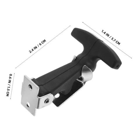 Rugged Heavy Duty 5 Piece Rubber Latch Set Built To Last Flexible T Handle Draw Hasp Hood Lock For Hood Or Toolbox