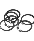 Heavy Duty M3 To M8 C-Type Shaft Retaining Ring Circlip Snap Lock, black steel clips for smooth cylinder valve and machinery use.
