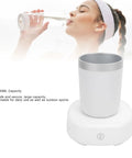 Game Changing Smart Temperature Control Coffee Mug With Blast Cooling And Rapid Heating 380 ML Capacity shown with user drinking water.