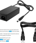 24V DC Power Supply Adapter 120W 5A 100-240V AC To DC Converter with 5.5x2.5mm plug for LED strip lights and DIY projects