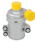 Factory Grade Electric Water Pump For Bmw 328i 2012 To 2016 Straight Dropin Swap with yellow caps and silver body