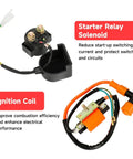 Ignition Coil CDI Box Starter Solenoid Relay Voltage Regulator For Taotao Coolster 110cc 125cc Chinese ATVs Quads