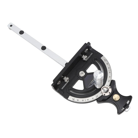 Killer Precision Miter Gauge For Table Saw Dials In Tight Cuts Adjustable 0 To 70 Angle Lock with cushioned handle.