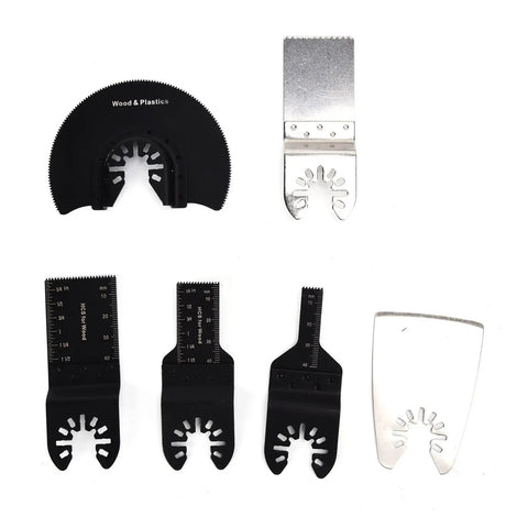 Heavy Duty Oscillating Tool Blades Kit Carbon Steel Multitool Blades For Metal And Wood Versatile Cutting Options displayed