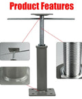 Heavy Duty Adjustable Floor Jacks, 11.8 to 16 Inch Telescoping Height, 11,000 Lb Capacity Per Jack, 2 Pack, product features view