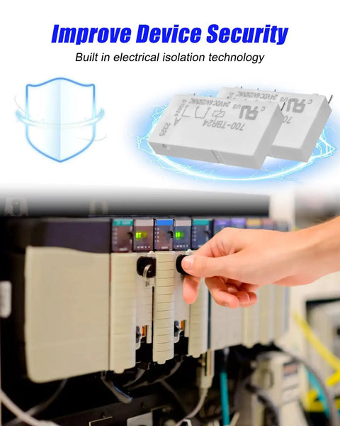 Hand adjusting Six Amp 250V AC And 24V DC Heavy Duty Power Relay Replaces CAT700 TBR24 700 TBR24 in control panel