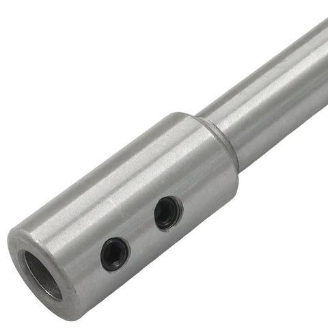 Badass Long Reach Forstner Bit Extension Shaft Adds Four Point Five Inch For Deep Woodworker Projects slick steel extension tool close-up