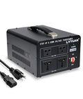 Beefy 3000W Voltage Transformer For Home Use Step Up 110-120V To 220-240V And Step Down 220-240V To 110-120V, front view.