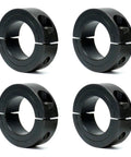 Set of Heavy Duty Split Shaft Collar For 1 Inch Bore And 1.75 Inch OD, 1/2 Inch Thick, 1045 Steel With Black Oxide Finish, side view